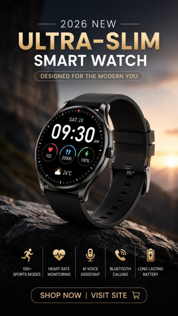 Ultra-Slim-Smart-Watch-✨-Waterproof-Fitness-Tracker-with-Bluetooth-Calling