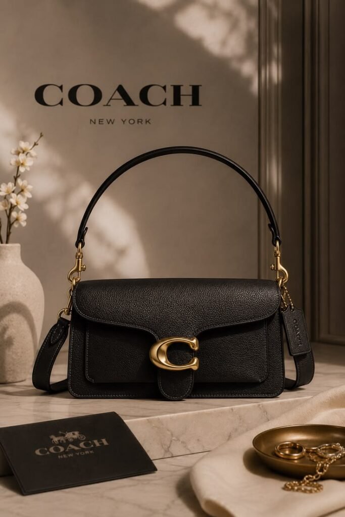Coach Tabby 26 shoulder bag in leather with signature C hardware