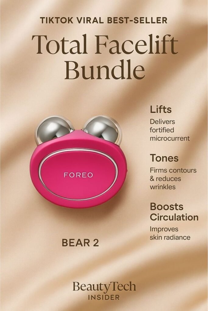 FOREO BEAR 2 handheld microcurrent facial device