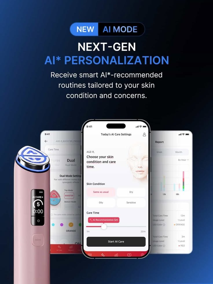 MEDICUBE AGE-R Booster Pro AGE-R app and skincare routine