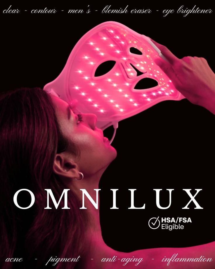 Omnilux Contour Face illuminated red LED lights