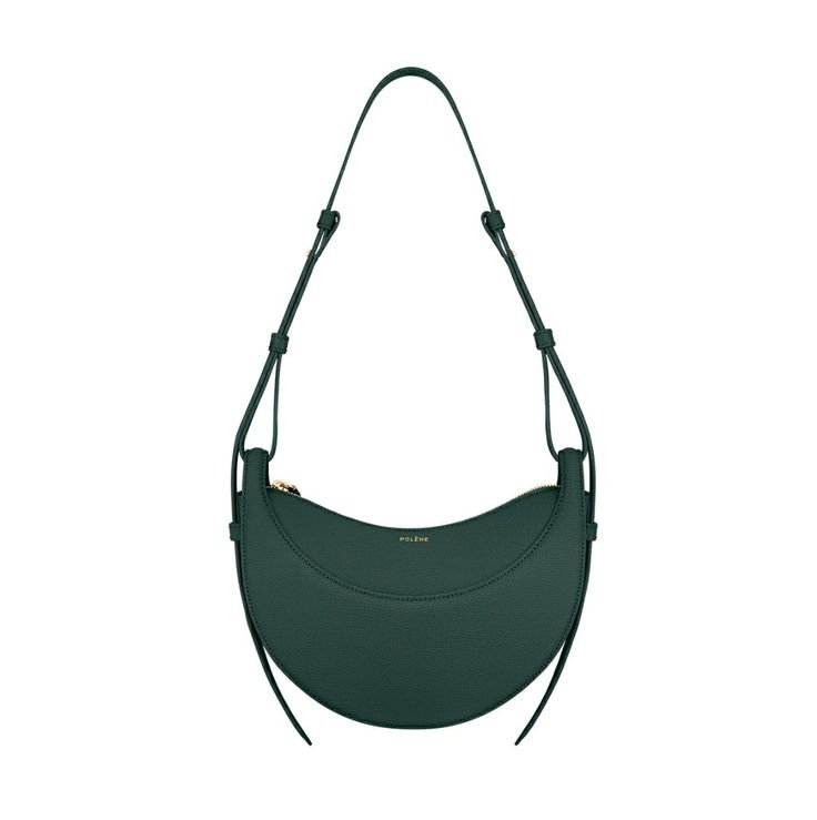 Polène Numéro Dix crescent-shaped leather handbag