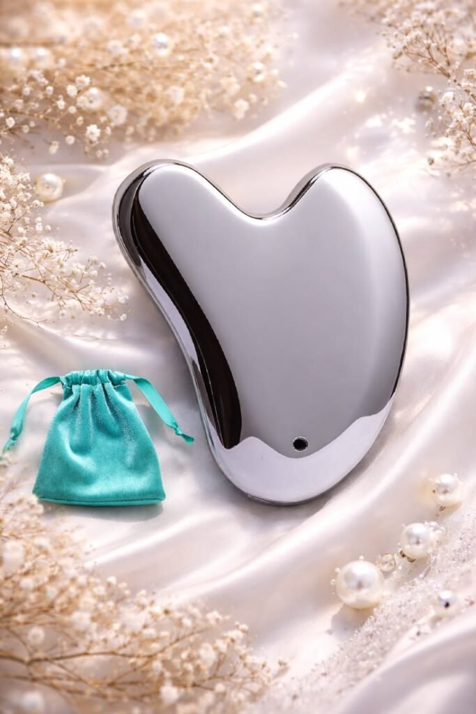 Shark Depuffi and traditional gua sha facial tools comparison