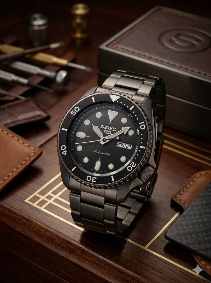 Seiko 5 Sports automatic mechanical watch with sporty design