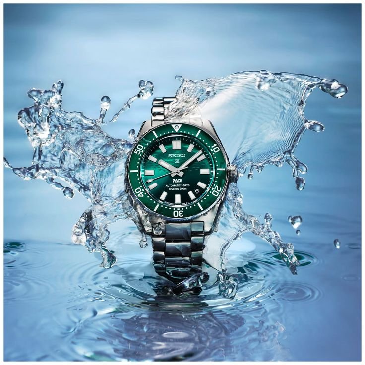 Seiko Prospex dive watch with rotating bezel and sports design