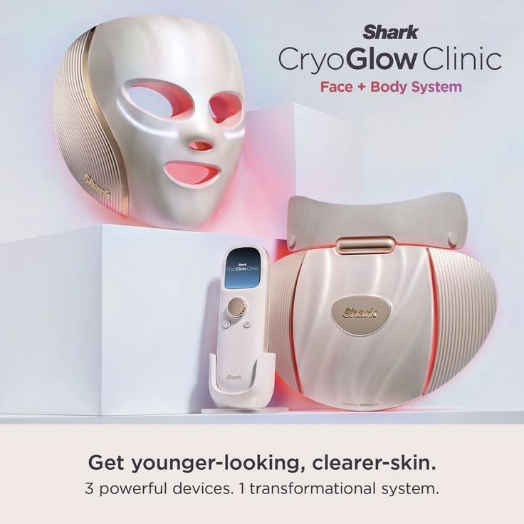 Shark-CryoGlow-Clinic-Face-Body-System-with-LED-face-mask-and-ArcFlex-body-panel